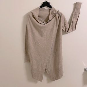 Shawl sweater cardigan